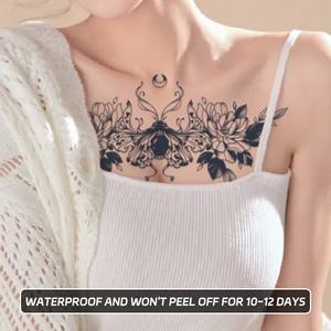 Tatuajes Temporales Colorido Realista Grande Extraíble Sexy <span class=keywords><strong>Pecho</strong></span> Cintura Tatuaje Pegatinas <span class=keywords><strong>para</strong></span> <span class=keywords><strong>Hombres</strong></span> Mujeres Negro Tatuajes Temporales - Product Image 5