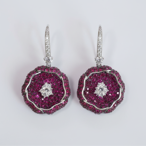 Boucles d'oreilles pendantes uniques et tendance en argent sterling 925 avec zircon, bijoux de luxe à la mode, cadeau unisexe - Product Image 1