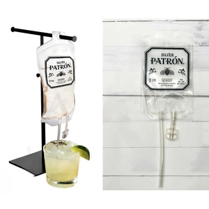 Patrón I.V. de Plástico de 400 ml Set de Cócteles de Tequila en Bolsa para Terapia de Goteo, Bebida Intravenosa Colorida con Vasos de Tequila - Product Image 4