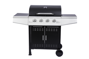 Parrilla de Gas LPG de Acero de 3 Quemadores, Moderna y Lujosa, con Rejilla de Hierro Fundido, Carrito y Acabado con Recubrimiento en Polvo - Product Image 4