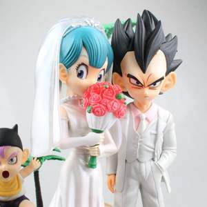 Figurine articulée DBZ <span class=keywords><strong>Vegeta</strong></span> <span class=keywords><strong>Bulma</strong></span> de 22cm, statue de mariage modèle GK en PVC pour cadeaux - Product Image 2
