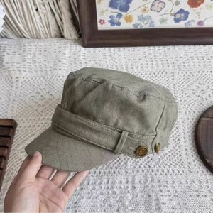Japanese Style <b>Flat</b> Cap For Women Cotton Canvas Autumn Spring Harajuku Fashion Equestrian <b>Hat</b> - Product Image 3