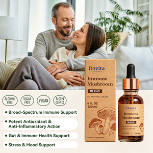Tintura Inmunológica de Hongos Reishi, Chaga y Turkey Tail, Hecha en EE. UU., OEM, Vegana, Sin OMG, GMP, Etiqueta Privada Personalizada, Certificada - Product Image 3