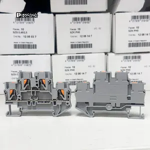 3210567 PTTB 2.5 bornier enfichable Double niveau DIN Rail ressort bornier contact phoenix