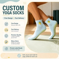 Chaussettes de yoga en coton tricoté sur mesure, antidérapantes, respirantes, pour femmes, pour la pratique du Pilates et de la danse classique