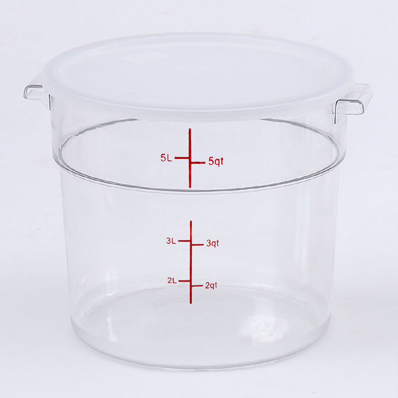 Contenedor redondo de 5.7L, 252*202mm