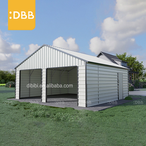 <span class=keywords><strong>Garage</strong></span> Métallique Préfabriqué de Haute Qualité 25ft 33ft Fournisseur d'Or, <span class=keywords><strong>Garage</strong></span> Portable Étanche pour Voitures 22 X 23 ft, Double <span class=keywords><strong>Garage</strong></span> Métallique - Product Image 4