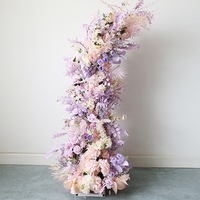 Décor d'arche de mariage en fleurs artificielles en soie de haute qualité, fait main par NINI - Couleur personnalisée, vente en gros