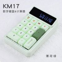 Teclado USB Mini Portátil Rosa al por Mayor, 17 Teclas, Teclado Numérico para Contabilidad Financiera, Nuevo, Mecánico, de Plástico