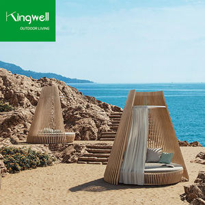 लक्जरी टेक लकड़ी छत गार्डन आउटडोर फर्नीचर पूल चेज़ लाउंज कुर्सियां और होटल और समुद्र तट के लिए दिन धूप - Product Image 3