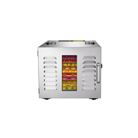 Déshydrateur à 10 couches Machine de dessiccateur de nourriture commerciale en acier inoxydable 10 racks machine déshydratée de nourriture de fruits et légumes pour un usage domestique