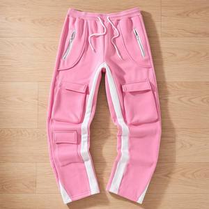 Pantalones Deportivos Holgados para Hombre, Estilo Grunge Y2K, con Múltiples Bolsillos y Paneles, de Felpa Francesa de Algodón, Personalizados al por Mayor - Product Image 1