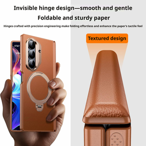 เคสโทรศัพท์แบบพับได้รุ่นใหม่พร้อมฟิล์มกันรอยในตัว เหมาะสำหรับ ZFold7/W26 พร้อมขาตั้งหมุนได้ แม่เหล็กดูดติดแน่น ป้องกันได้รอบด้าน - Product Image 1