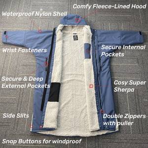 Vente en gros, parka coupe-vent, robe <span class=keywords><strong>à</strong></span> <span class=keywords><strong>langer</strong></span>, doublure polaire, veste/manteau imperméable - Product Image 3