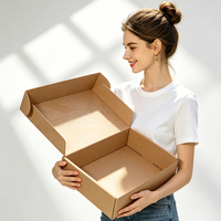 Boîtes en carton portables réutilisables certifiées avec séparateurs et poignée, en matériaux recyclés, conformes aux normes UE/US, pour l'emballage de petites pièces, support OEM/ODM