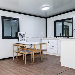 Доступные модульные дома: 40-футовые контейнерные дома из холодногнутой стали с террасой, капсульная вилла-контейнер для использования на улице - Product Image 4