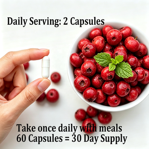 Capsules d'extrait de baies d'aubépine en marque blanche OEM pour une circulation sanguine saine et un bien-être cardiovasculaire – Complément alimentaire - Product Image 2