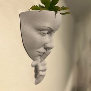 Vaso <span class=keywords><strong>da</strong></span> Parete Moderno a Forma Geometrica Irregolare, <span class=keywords><strong>in</strong></span> <span class=keywords><strong>Plastica</strong></span> Resistente per Interni/Esterni, Decorazione per Fiori Secchi - Product Image 4