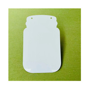 Penjualan populer 12 ''x 8'' sublimasi Aluminium kosong bentuk kustom pemotongan sublimasi lembar Aluminium parkir tanda jalan - Product Image 3