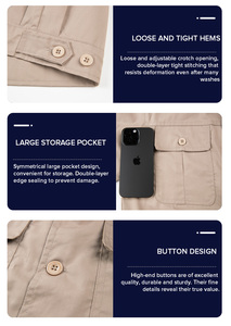 Veste <span class=keywords><strong>de</strong></span> <span class=keywords><strong>travail</strong></span> tendance à manches courtes, tenue <span class=keywords><strong>de</strong></span> <span class=keywords><strong>travail</strong></span> durable pour le lavage <span class=keywords><strong>de</strong></span> voitures, uniforme d'été, combinaison <span class=keywords><strong>de</strong></span> <span class=keywords><strong>travail</strong></span> - Product Image 3