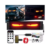Panneau matriciel LED programmable pour éclairage intérieur automobile, panneau « Devil Eyes » pour voitures et camions, écran LED flexible télécommandé pour vitres de voiture