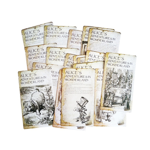 Tarjetas postales Vintage <span class=keywords><strong>de</strong></span> historia, cartas <span class=keywords><strong>de</strong></span> aventuras en el país <span class=keywords><strong>de</strong></span> las Maravillas, tarjetas <span class=keywords><strong>de</strong></span> felicitación, invitación Vintage, tarjetas <span class=keywords><strong>de</strong></span> regalo - Product Image 1