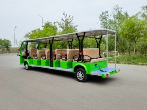 Navette électrique touristique personnalisée à toit ouvert pour 20 passagers, navette électrique d'aéroport - Product Image 4