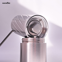 Desain Klasik Penggiling Kopi Manual Genggam Bahan Stainless Steel 420 Model G60 untuk Penyeduhan Presisi