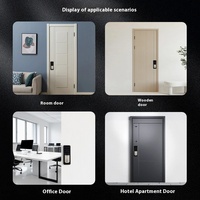 Taiwan TTLock Serrure d'empreinte digitale de mot de passe intelligente en forme de boule pour les portes en bois Restez à la maison Connectivité WiFi Carte mémoire en aluminium