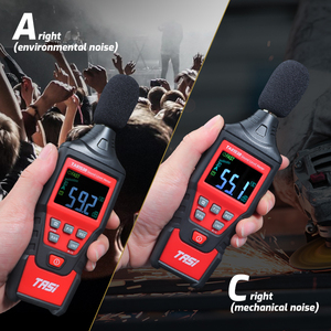Medidor de Ruido TASI TA8153B 30-130dBA/C, Decibelímetro Industrial y Ambiental, Medidor de Nivel de Sonido Digital USB - Product Image 6