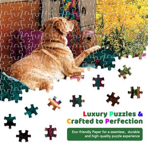 <span class=keywords><strong>Puzzle</strong></span> en papier de 300 <span class=keywords><strong>pièces</strong></span> pour adultes - Design Van, Chiens, Chats, Oiseaux, Nature - Jouet DIY - Cadeau stimulant pour les soirées jeux - Product Image 2