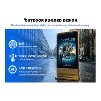 Pantalla LCD para Exteriores de 55 Pulgadas, Alto Brillo, 2000 Nits, Doble Cara, Señalización Digital para Mobiliario Urbano Inteligente