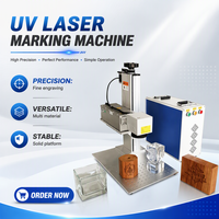 Machine de gravure et de marquage laser UV haute vitesse et haute précision, de bureau, 3W-20W, pour verre, prend en charge les formats DXF/BMP/AI/DST