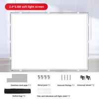 Scrim difüzyon kelebek çerçeve (1.52.1M/22.5M/2.42.5M/2.53.6M) stüdyo fotoğrafçılığı ve Video için saydam ekran ışık değiştirici