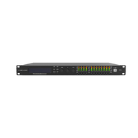 Processeur de son numérique FHB 4x8 FIR, processeur audio professionnel DSP avec égaliseur dynamique PEQ 15 bandes, matrice d'égalisation dynamique