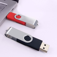 Clé USB personnalisée en métal PenDrive 128 Go 64 Go 32 Go 16 Go 8 Go 4 Go 2 Go 1 Go 128 Mo Clé USB pivotante pour cadeau d'entreprise
