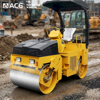 Mini-rouleau compresseur ACE ATX400 de 4 tonnes pour la construction routière et le compactage de l'asphalte