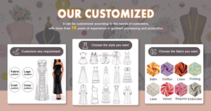 Abito <span class=keywords><strong>da</strong></span> sera <span class=keywords><strong>da</strong></span> donna elegante <span class=keywords><strong>e</strong></span> Sexy nuovo stile Glitter profondo scollo a V stampato lungo fino al pavimento in Chiffon - Product Image 5