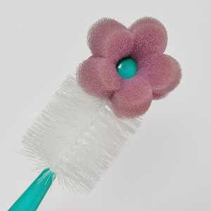 2 trong <span class=keywords><strong>1</strong></span> dài xử lý chà miếng bọt biển làm sạch bàn chải sạch hơn chai cốc cốc làm sạch bàn chải công cụ nhà bếp Bọt Bàn Chải Núm vú sạch - Product Image 4