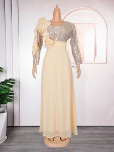 Vestidos Africanos de Fiesta, Vestido Largo de Noche, Tallas Grandes, Trajes Ankara para Bodas, para Mujeres Musulmanas Turcas, de Chifón - Product Image 4