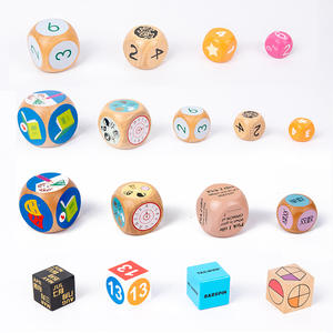 مكعب YC OEM مخصص حجم خشب النردي بتقنية الاشعة تحت الحمراء طباعة خشبية نقطة النردي بالجملة بالجملة نرود فنية خشبية بالجملة - Product Image 2