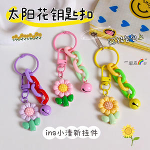 2025 nuevo estilo coreano lindo resina planta girasol Lotus dijes colgantes para decoración pendientes llavero fabricación de joyas llavero - Product Image 3