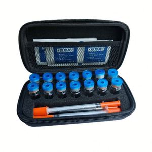 Étui de voyage en EVA pour flacons de 3 ml et seringues, 14 compartiments, stockage de peptides/insuline, 16x8,5x5 cm, fermeture éclair - Product Image 4
