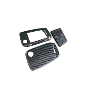 Per VW custodia chiave custodia ABS in fibra di carbonio 4 pulsanti portachiavi per VW Golf 7 ALLTRACK MK7 per <span class=keywords><strong>Skoda</strong></span> <span class=keywords><strong>Octavia</strong></span> A7 protettore <span class=keywords><strong>accessori</strong></span> - Product Image 4