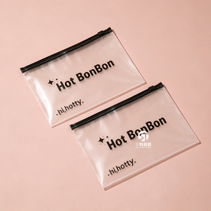 Custom Printed PE Slider Zipper Clothing Bags | Transparent Recyclable Packaging for <b>Garments</b> Underwear - Product Image 3