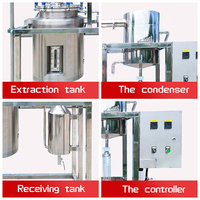 Équipement d'extraction d'huile essentielle de citronnelle machine d'extraction machine de distillation distillateur d'essence végétale