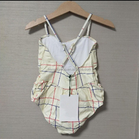 Vente en gros de bikini papillon en tissu texturé pour petite fille avec bretelles réglables ensemble de maillot de bain une pièce maillot de bain