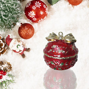 Christmas Bell Crystal Animal Print Eco-Friendly Figurine Decorative Hinged Trinket <b>Box</b> Christmas <b>Gift</b> for Home Decor - Product Image 4