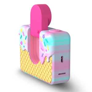 Adorable Cámara Infantil con Forma de Helado con un Ángulo de Visión de 180° °   Lente Giratoria Perfecta para que los Pequeños Fotógrafos Capturen Selfies - Product Image 5