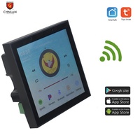 Tuya App Android 8.1 4" Stereo Mini Smart Home Background Music Controller Ble WiFi wall mount amplifier 2x25w